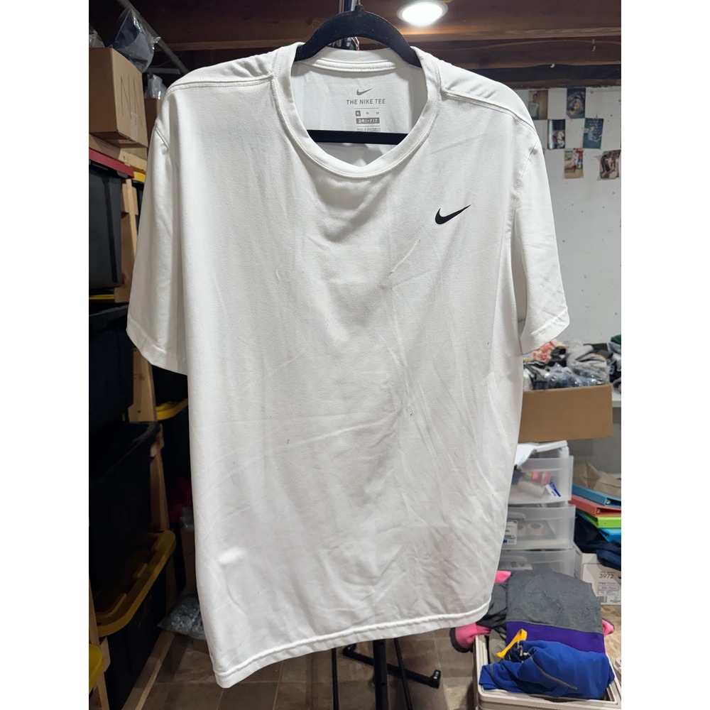 Nike Mens Dri-FIT Short Sleeve Graphic Training T-Shirt White XL AR6029-100